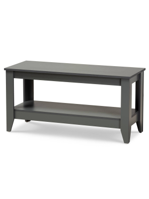 Elada Wood Coffee Table Gray - Baxton Studio