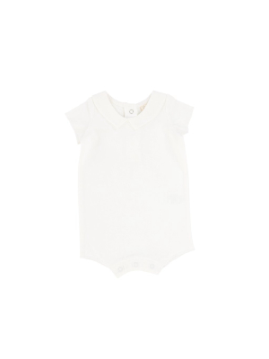 Lilette By Lil Legs Collar Romper - White