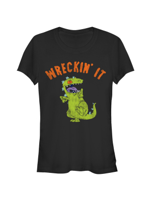 Junior's Rugrats Wreckin' It Reptar T-shirt