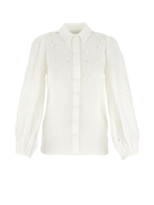 Zimmermann Floral Embroidered Blouse