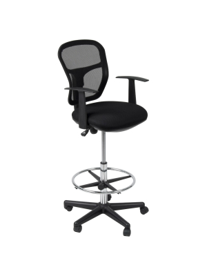 Riviera Drafting Chair - Black