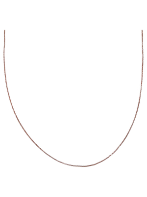 Women's Rose Two Tone Popcorn Chain In Sterling Silver - Rose/silver (18")