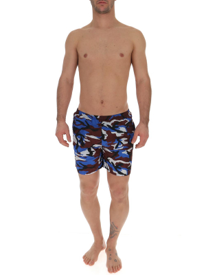 Prada Camouflage Swim Shorts