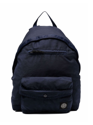 Stone Island Junior Logo Patch Backpack