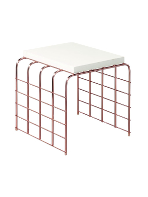 Perpetual Mesh Link Accent Table In Various Colors By Bd Outdoor