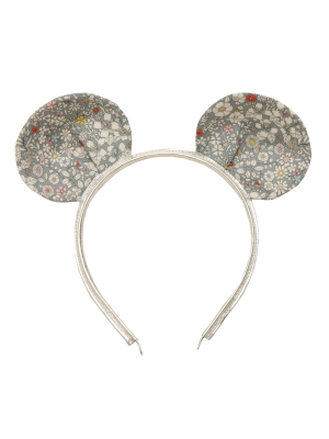 Woodstock London Blue Floral Mouse Headband