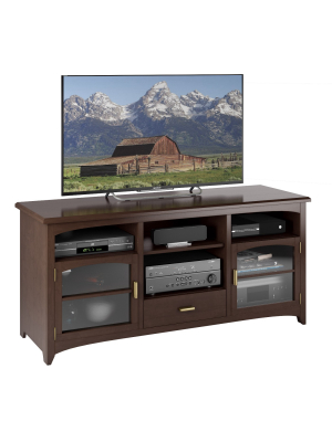 Carson West Lake Tv Component Bench Dark Espresso 60" - Sonax