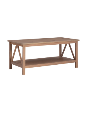 Titian Coffee Table Driftwood - Linon