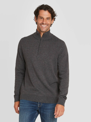 Men's Regular Fit 1/4 Zip Pullover Sweater - Goodfellow & Co™