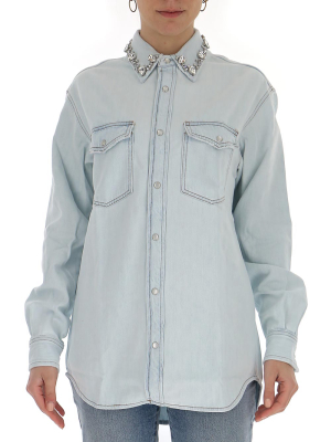 Golden Goose Deluxe Brand Embellished Denim Blouse