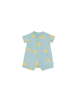 Tiny Cottons Sun One Piece - Sea Green/yellow