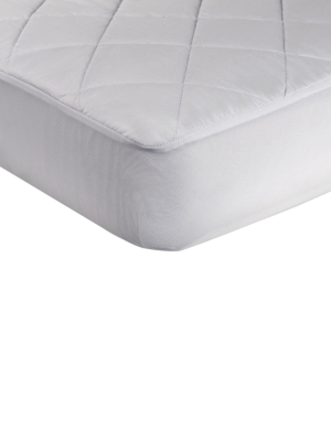 Sealy Naturals Cotton Fitted Crib & Toddler Mattress Pad