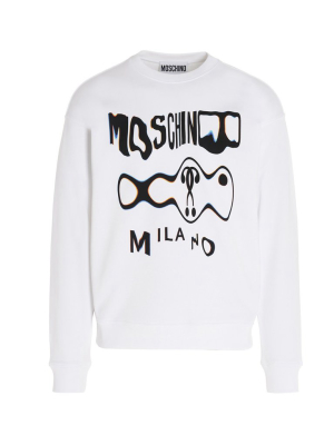 Moschino Optical Logo Printed Sweatshirt