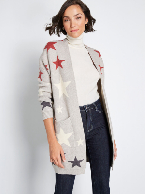 From Star To Finish Oversized Cardigan