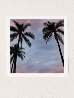 Max Wanger Sunset Palms Art Print