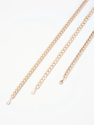 Curb Chain Necklace Set