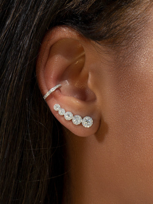 14kt Rose Gold Diamond Noelle Ear Climber