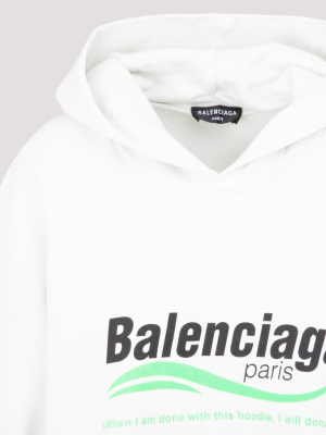 Balenciaga Logo Print Hoodie