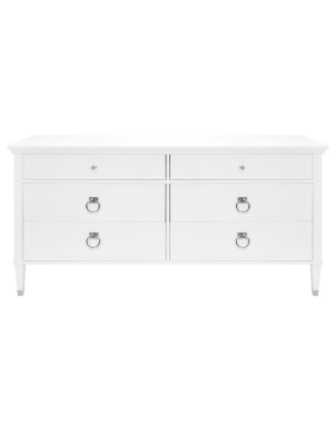 Worlds Away Vincent Chest - White Lacquer