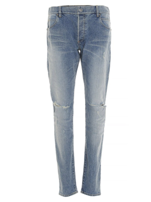 Balmain Slim Leg Ripped Jeans