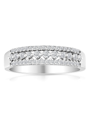 Pompeii3 1/3 Carat Diamond Wedding Ring 10 Kt White Gold