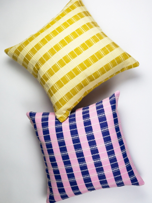 Archive New York Santiago Grid Multi Striped Pillow