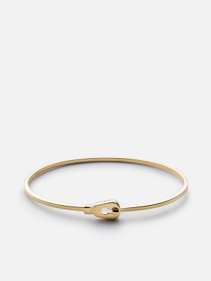 Thin Centra Cuff, Gold Vermeil