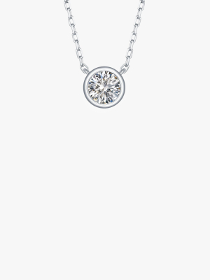 Solitaire Bezel Necklace