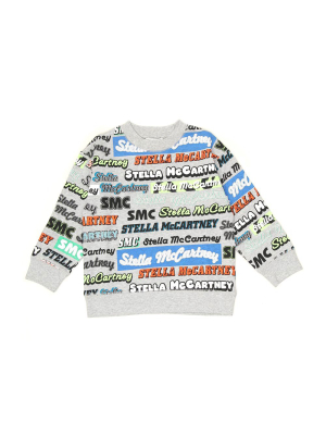 Stella Mccartney Kids Multi Logo Print Sweatshirt