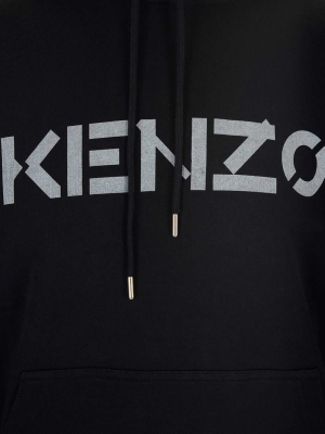 Kenzo Logo Print Drawstring Hoodie