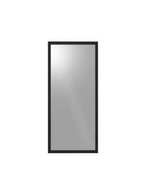 Linea Black Floor Mirror