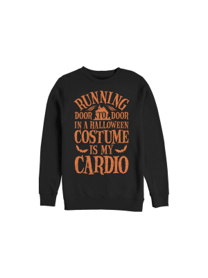 Women's Chin Up Halloween Costume Cardio Sweatshirt