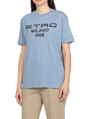 Etro Logo Printed Oversized T-shirt