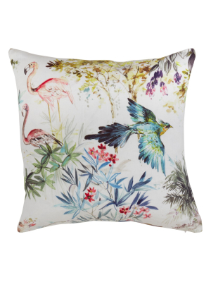 Tropical Linen Oversize Square Throw Pillow - Saro Lifestyle