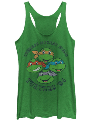 Women's Teenage Mutant Ninja Turtles Group '84 Racerback Tank Top