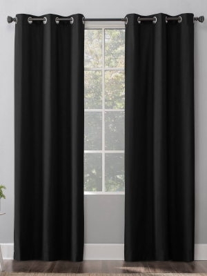 Cyrus Thermal Total Blackout Grommet Top Curtain Panel - Sun Zero