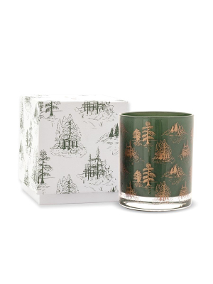 Cypress + Fir - 7 Oz Green Glass Candle Gift Box