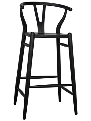 Zola Barstool, Charcoal Black