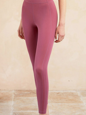 Lyla High Waist Yoga Pants - Dark Pink