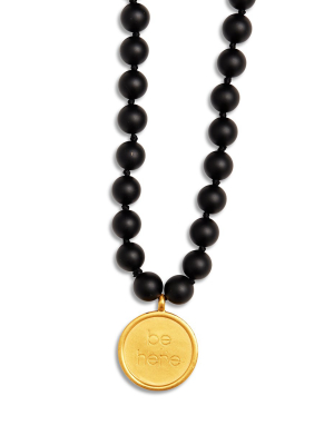 Black Onyx Mala Necklace