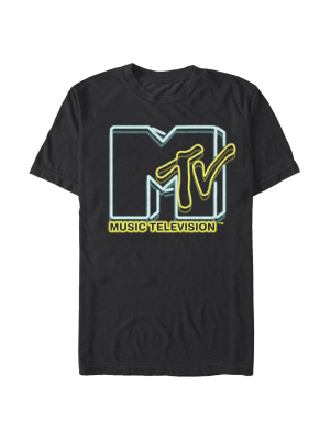 Men's Mtv Double Vision Logo T-shirt