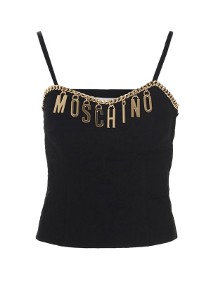 Moschino Logo Charm Vest Top