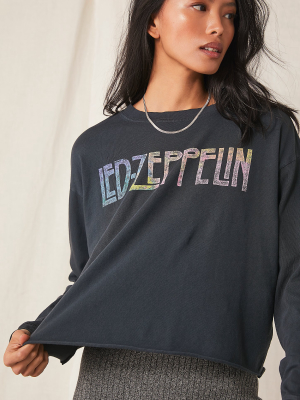 Led Zeppelin Oversized Crop Tee