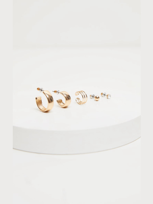 Gold Multi Pack Earrings