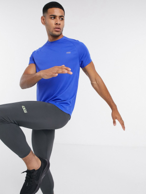 Asos 4505 Workout T-shirt In Blue