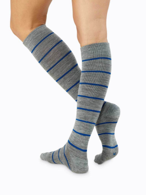 Merino Wool Compression Socks  – Stripes Limited