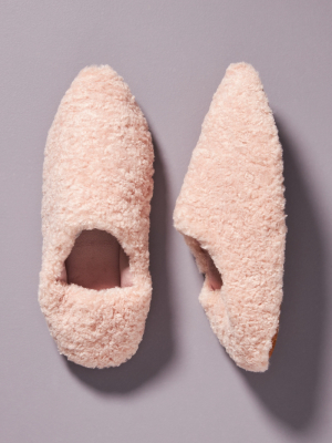 Ariana Bohling Sadhi Faux Fur Slippers