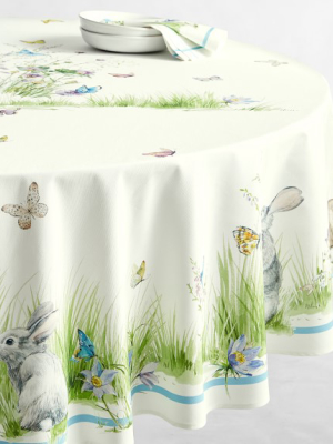Floral Meadow Round Tablecloth