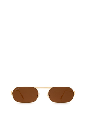Cartier Geometric Frame Sunglasses
