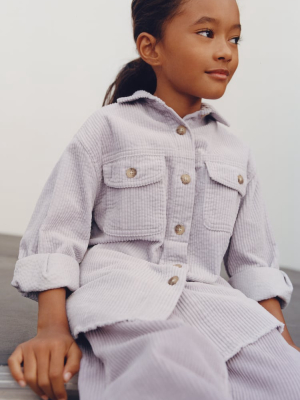 Frayed Corduroy Overshirt